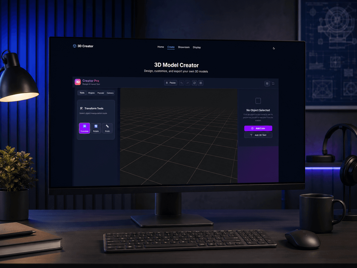 3D Creator project preview