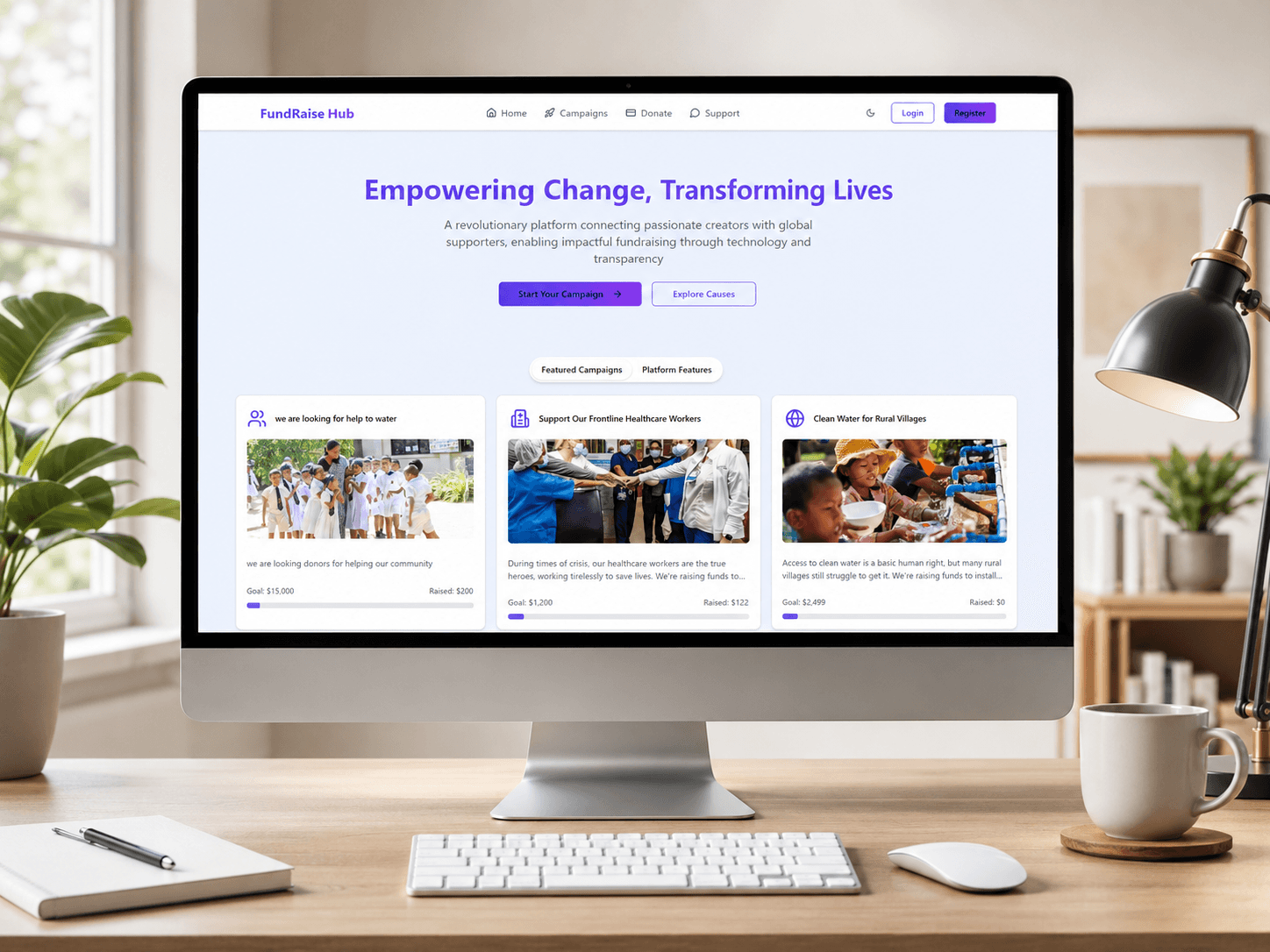 Fundraise Hub project preview