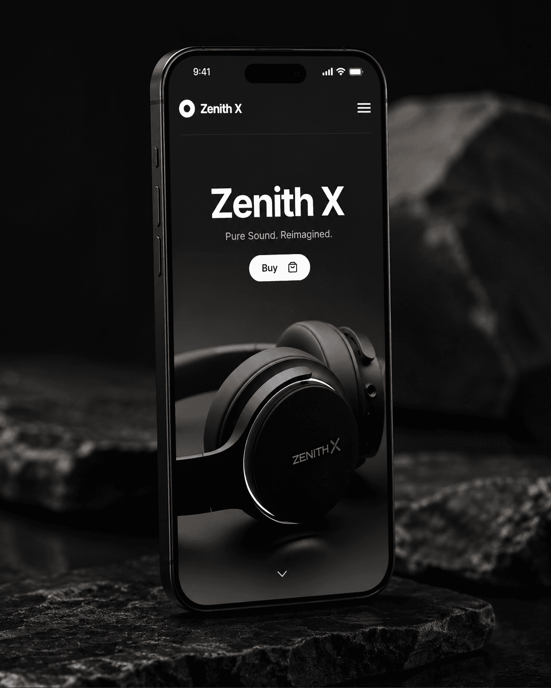 Zenith X(Demo Project) mobile showcase